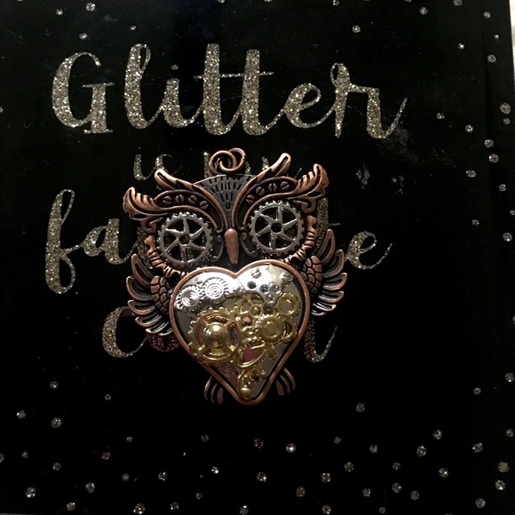 Copper, Silver & gold color Owl Pendant - Picture 3 of 4